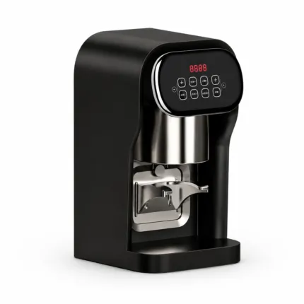 Automatic coffee tamper machine with black and white color options