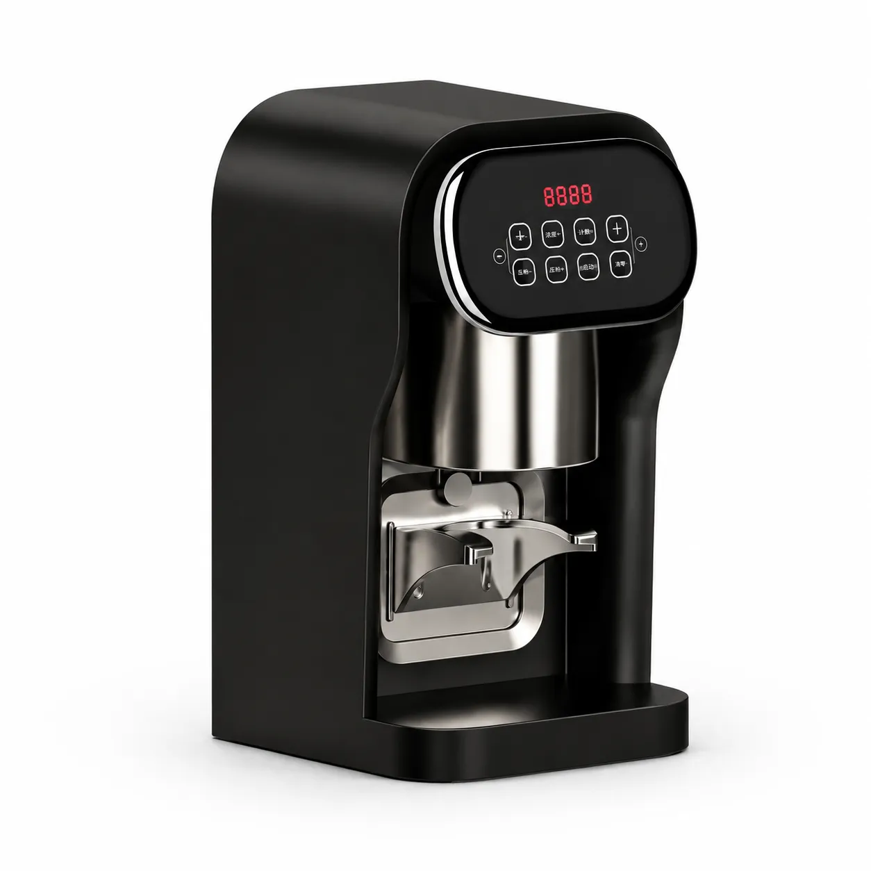 Automatic coffee tamper machine with black and white color options