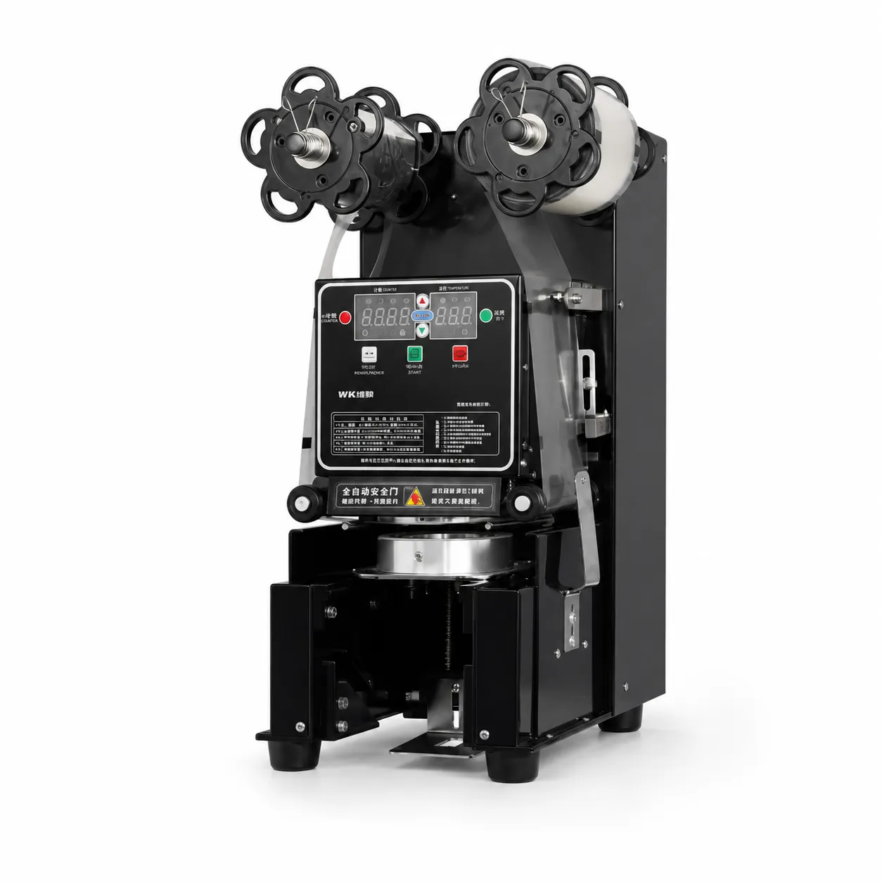 WK-95/90SN commercial fully automatic cup sealing machine for bubble tea and beverage shops