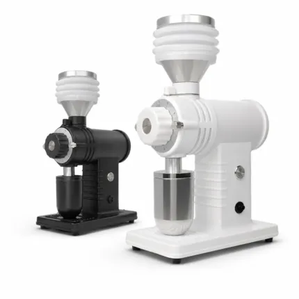 N520-BP black and white espresso coffee grinders with titanium alloy burrs