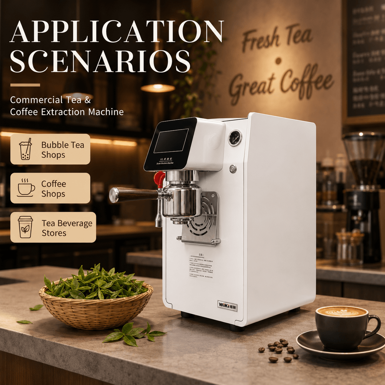 Commercial extraction equipment for milk tea shops and coffee shops